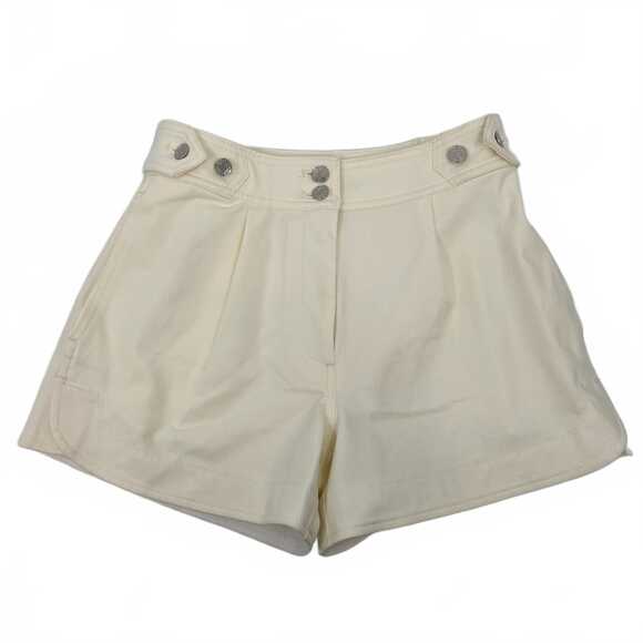 10 Crosby Derek Lam Pants - Derek Lam 10 Crosby Cream High Waisted Button Accent Shorts | Size Regular 2